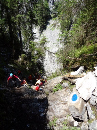 Track route to Cetatile Ponorului cave