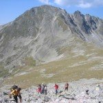 Peleaga peak seen from Papusa peak