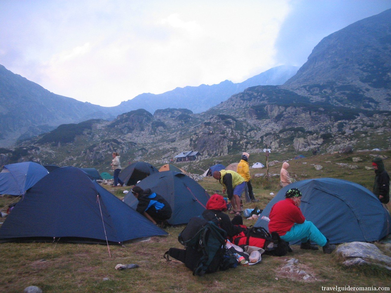 camping site at Bucura lake in Retezat mountains camping site at Bucura lake in Retezat mountains