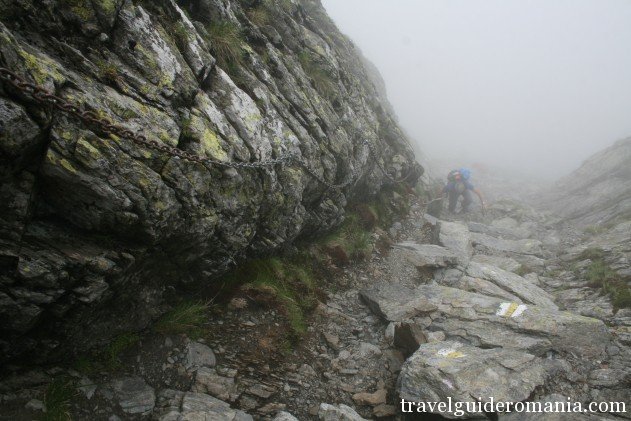 trail in Fagaras mountains trail in Fagaras mountains