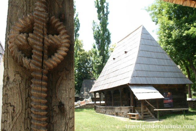 details of traditional wooden gate