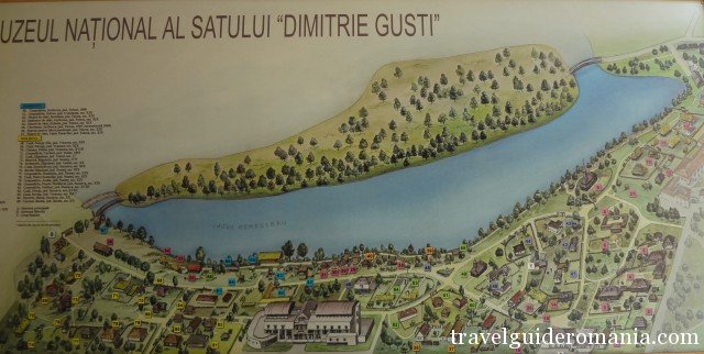 map of Dimitrie Gusti National museum