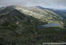 Trekking in Retezat Mountains Bucura lake seen from Bucura I peak
