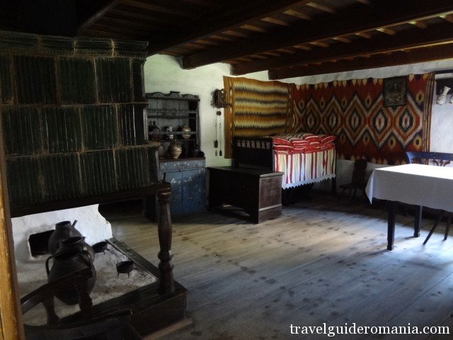 Indoor of a traditional wooden house - Romania Indoor of a traditional wooden house - Romania