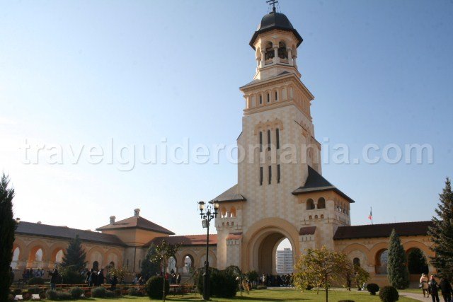 Entrance at Orthodox Cathedral in Alba Iulia city