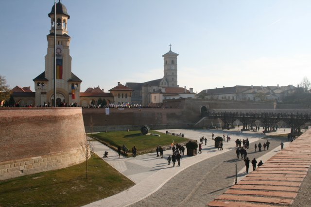 Main bridge acces in Alba-Iulia Carolina Fortress