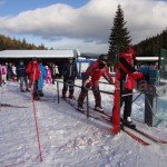 facilities of Poarta Raiului Ski Area in Sureanu Mountains