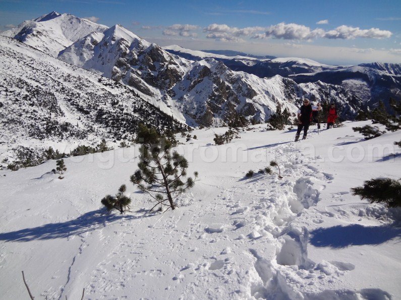 Limestone Retezat in wintertime