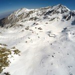 Balea  glacier cirque in the central side of Fagaras Mountains