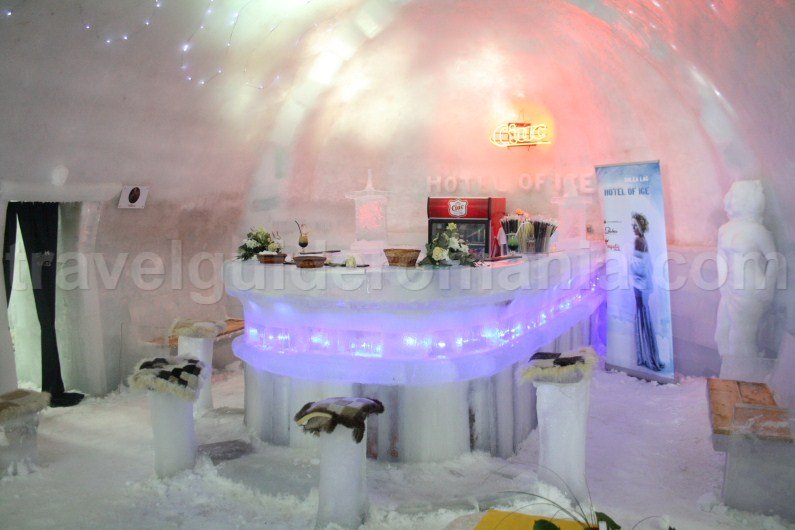 Bar at Balea Lac Ice Hotel - Fagaras Mountains Bar at Balea Lac Ice Hotel - Fagaras Mountains