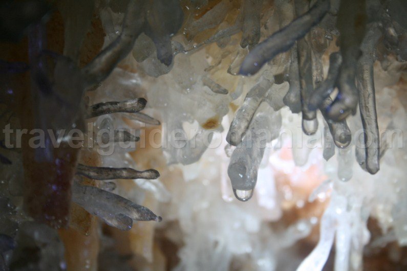Crystal cave in Farcu mine - tourist caves in Bihor County