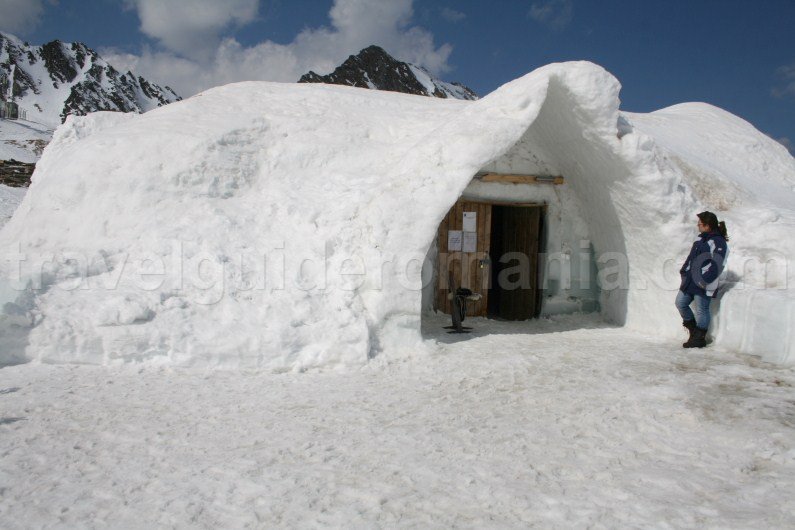 entrance at Ice Hotel at Balea Lac Fagaras mountains entrance at Ice Hotel at Balea Lac Fagaras mountains
