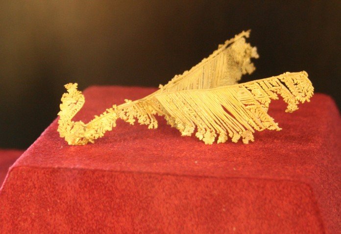 Gold from Apuseni Mountains - Gold Museum - Brad Gold from Apuseni Mountains