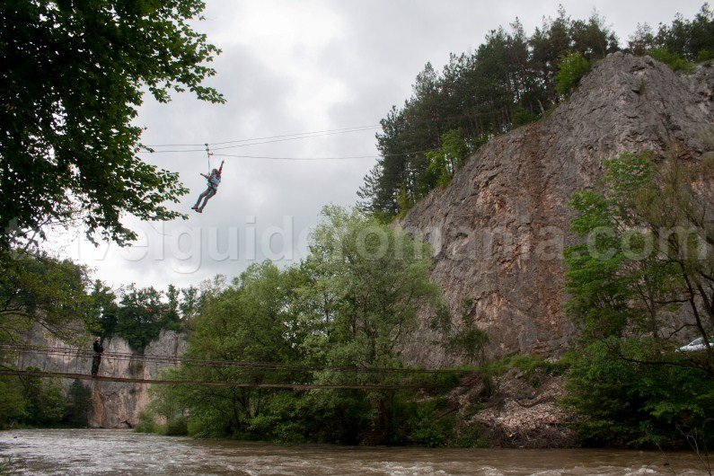 Zipline at Suncuius - Apuseni mountains