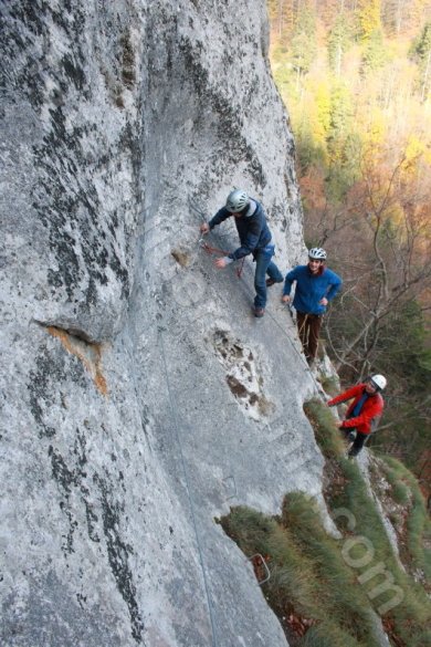 via ferrata route in Apuseni Mountains - Romania
