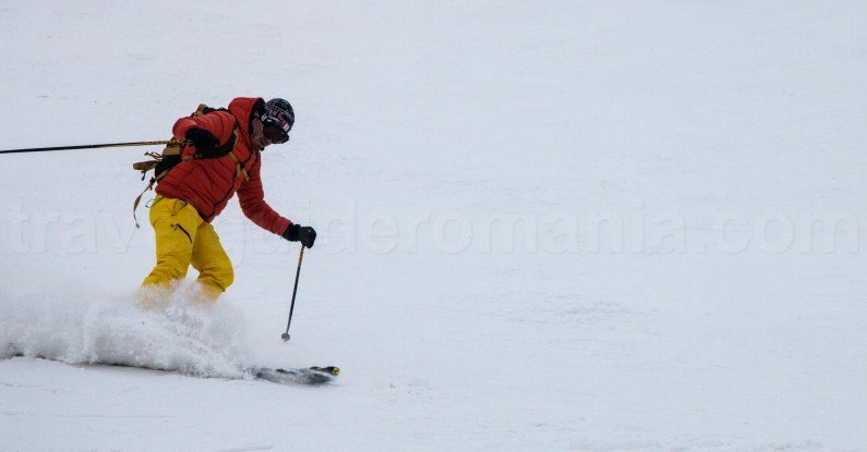 Skiing at Straja ski resort - Romania