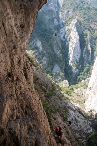 Guided trips in Turzii Gorge - via ferrata route