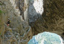 Via Ferrata route in Turda Gorge Via ferrata in Turda Gorge
