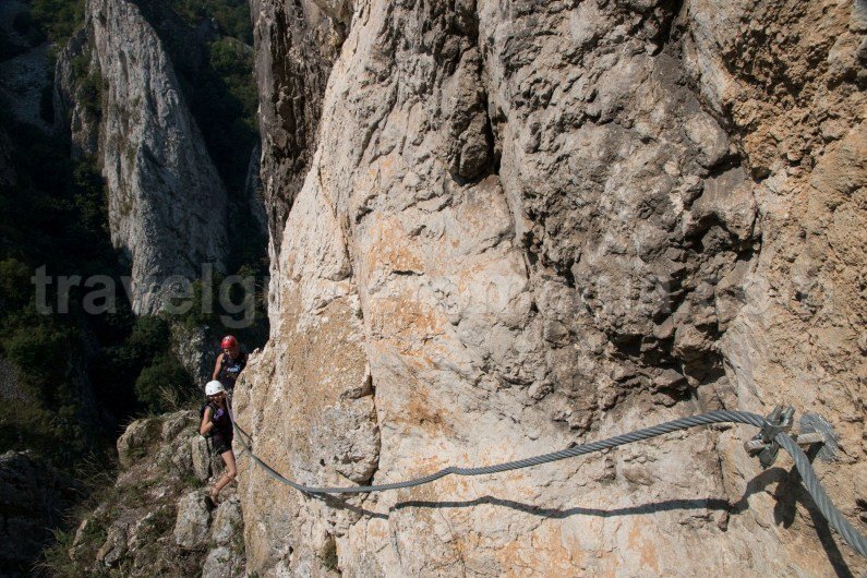 Via ferrata routes in Romania - Turzii gorge