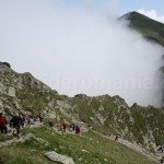 The ridge of Fagaras Mountains – stage between Lake Caltun and Lake Capra