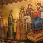Painting in Putna chuch – travel to Bukovina