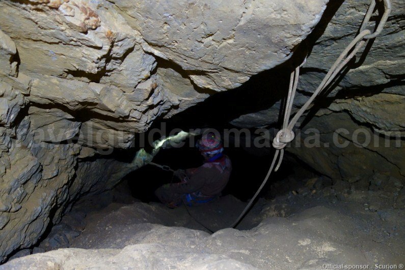Caving in Apuseni Mountains - V5 pothole