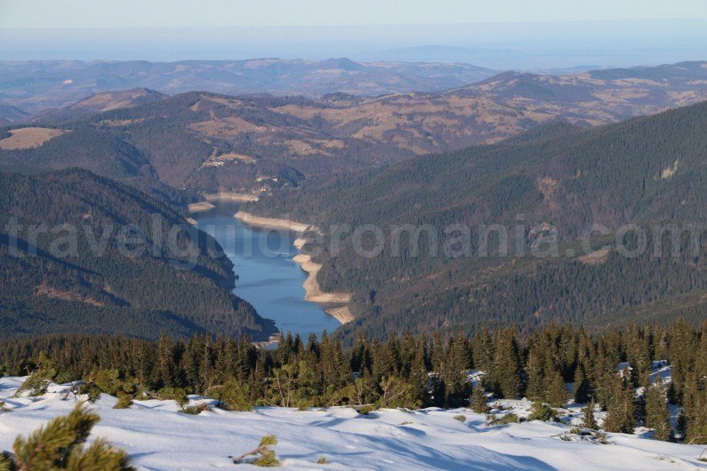 Dragan dam and lake seen from Buteasa peak