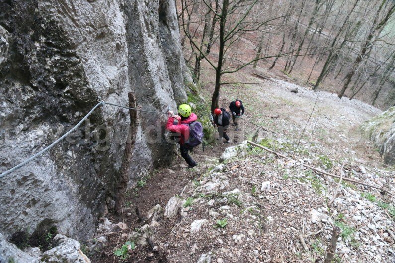 Escorted tours in Romania - Via ferrata at Vadu Crisului