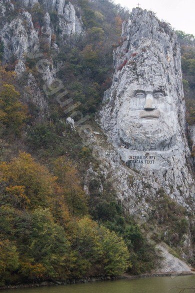 The sculpture of Decebal's face the-rock-sculpture-of-decebalus-iron-gates-national-park