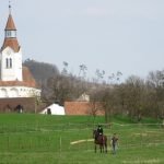 Saxon village with fortified church bunesti