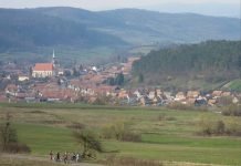 Ecotourism Destination –The Hills of Transylvania Saxon village with fortified church saschiz bike trail The Hills of Transylvania
