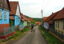 Biking through the Czech villages in the Banat Mountains czech village Banat Mountains Natural Park Portile de Fier bigar