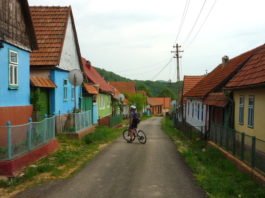 Biking through the Czech villages in the Banat Mountains czech village Banat Mountains Natural Park Portile de Fier bigar